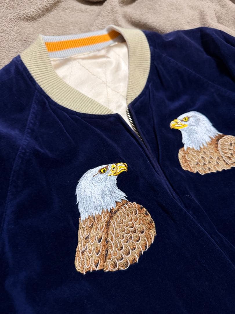 ２面用 別珍 DENIME ワシ 日本限定 スカジャン vintage