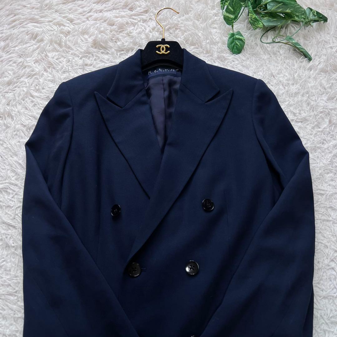 ラルフローレン セットアップスーツ テーラードジャケット ダブル ネイビー L