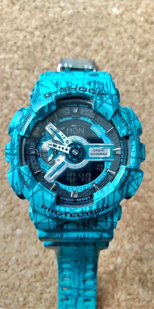 カシオ G-SHOCK GA-110SL-3AJF 電池交換済み