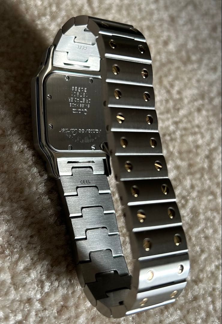 カルティエ　サントス　ガルべLMクォーツ正規OH済ユニセックス