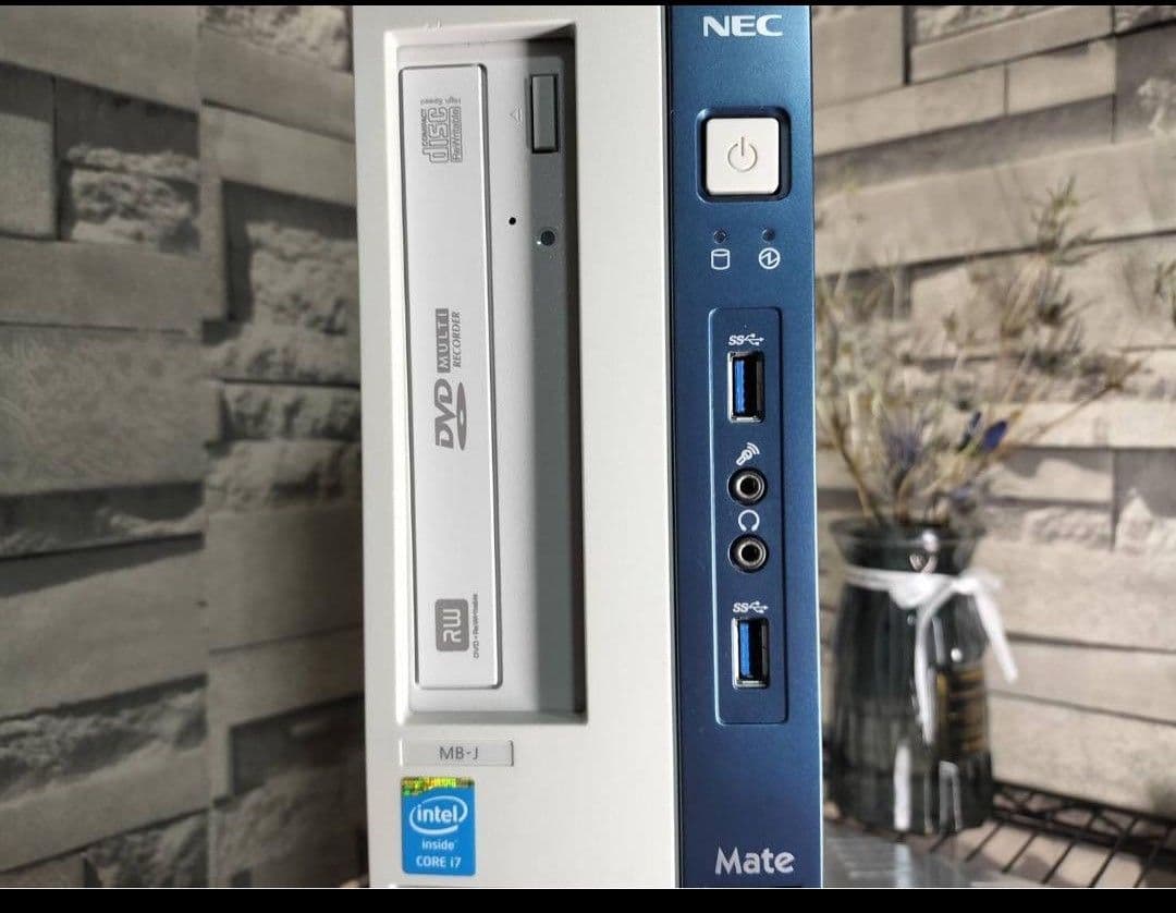 NEC デスクトップパソコン corei7 メモリ16GB 新品SSD256GB
