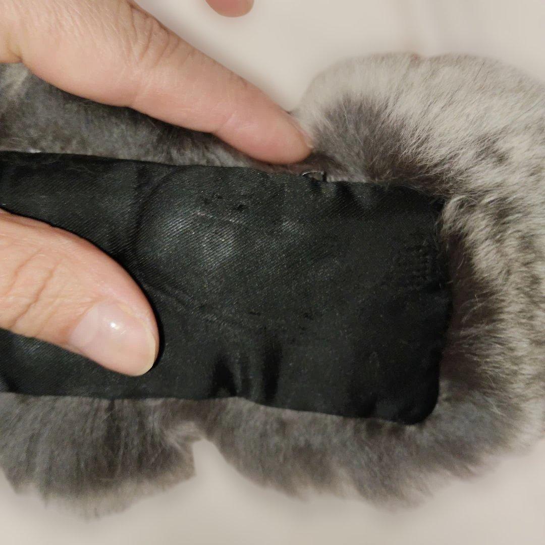 チンチラマフラーショール、、極美品