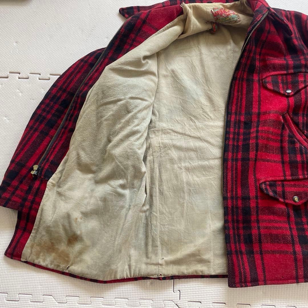 50'SWOOLENMILLS ウールマッキーノジャケットバッファローチェック