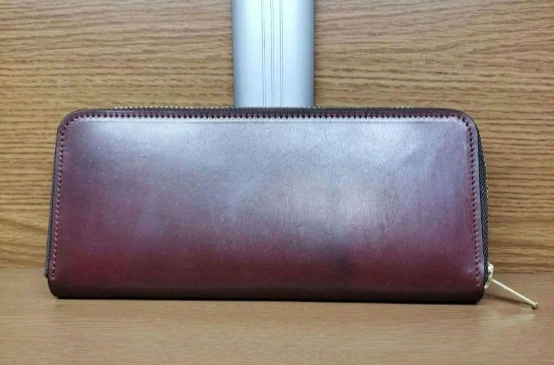 塩原レザーコードバン （ホーウィン/オイル仕上げ/#2色/ゴールド色）