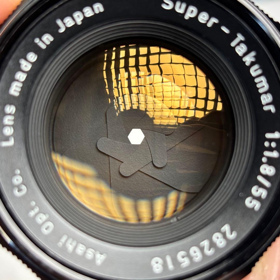 【希少・初期型7枚玉】Asahi Super-Takumar 55mm f1.8