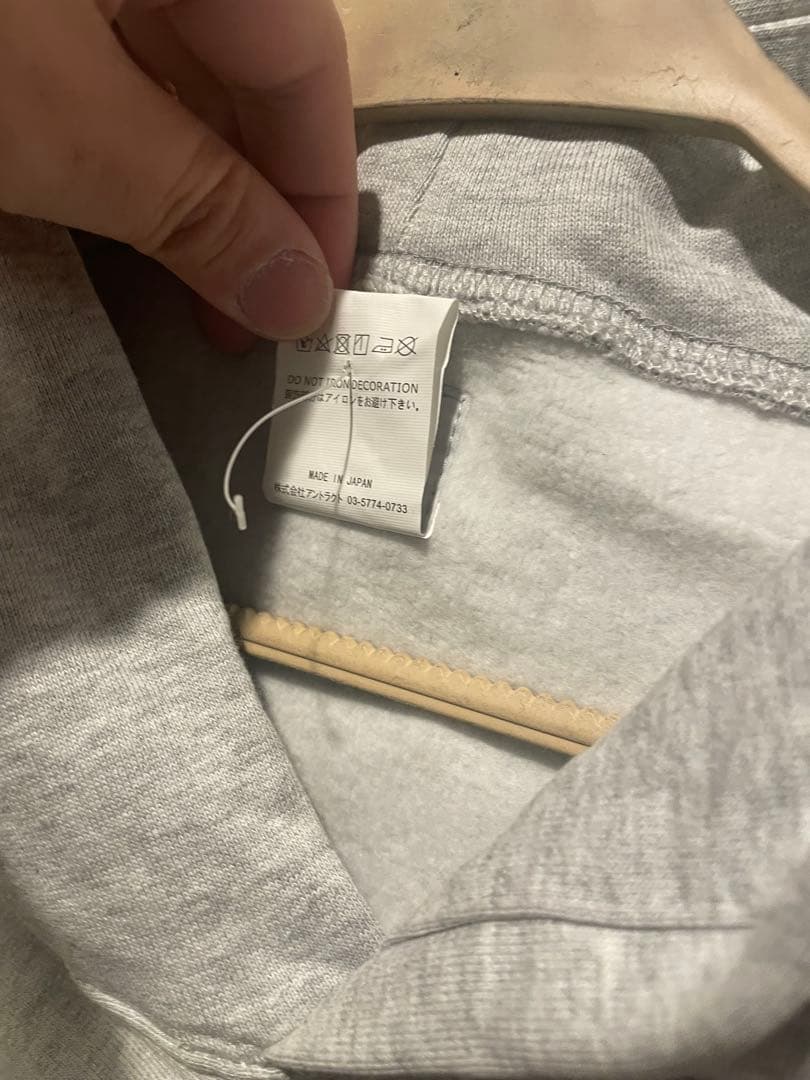 SAINT M××××ビッグロゴフードパーカー グレー