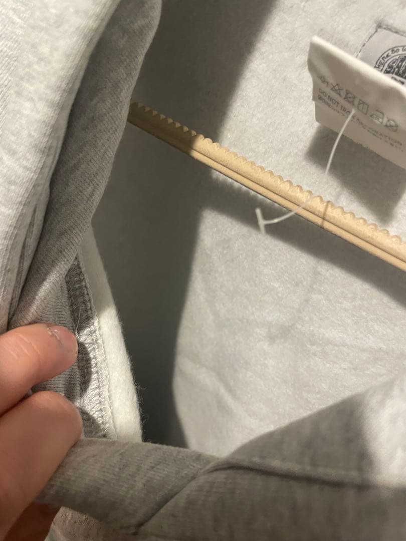 SAINT M××××ビッグロゴフードパーカー グレー