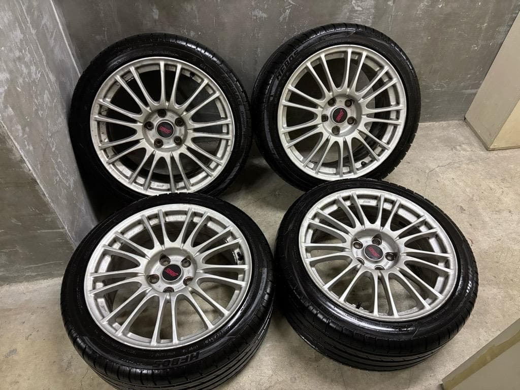 245/40R18 鍛造 インプレッサ WRX STI 純正OP 8.5J-18