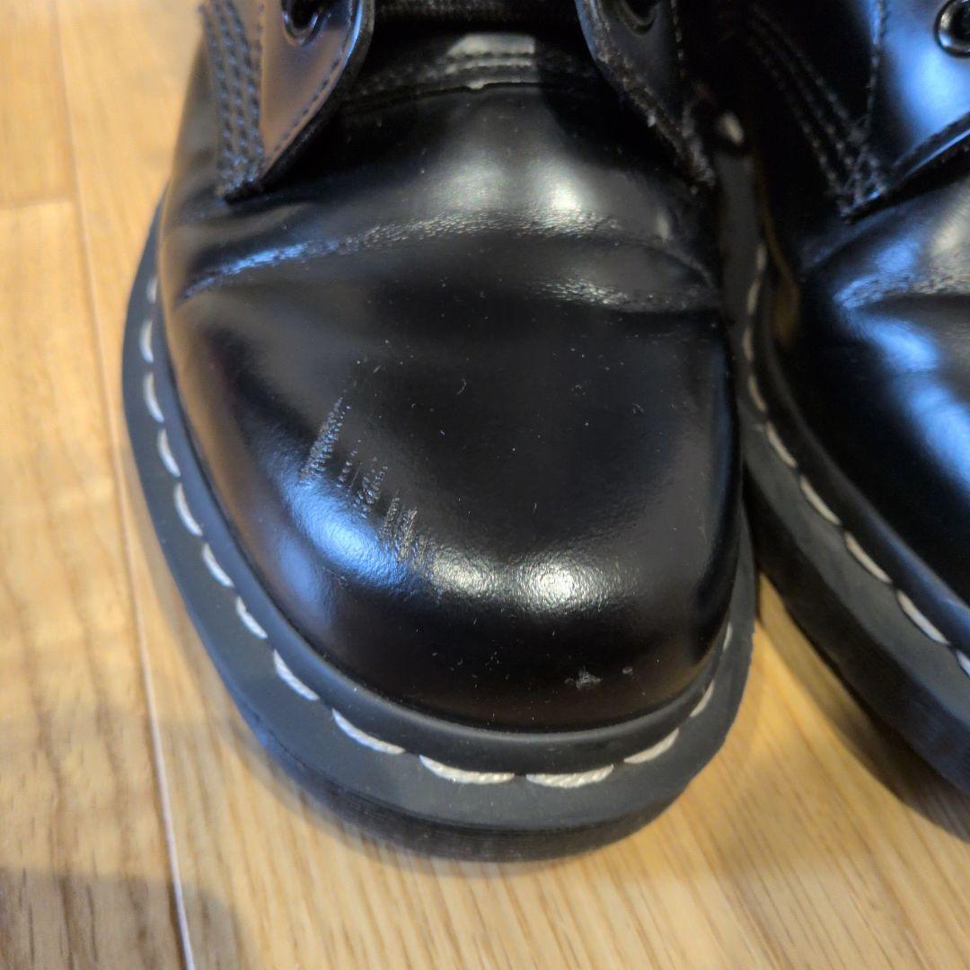 ドクターマーチン　ホワイトステッチ　24cm 8ホール　ファスナー付　お値下げ中