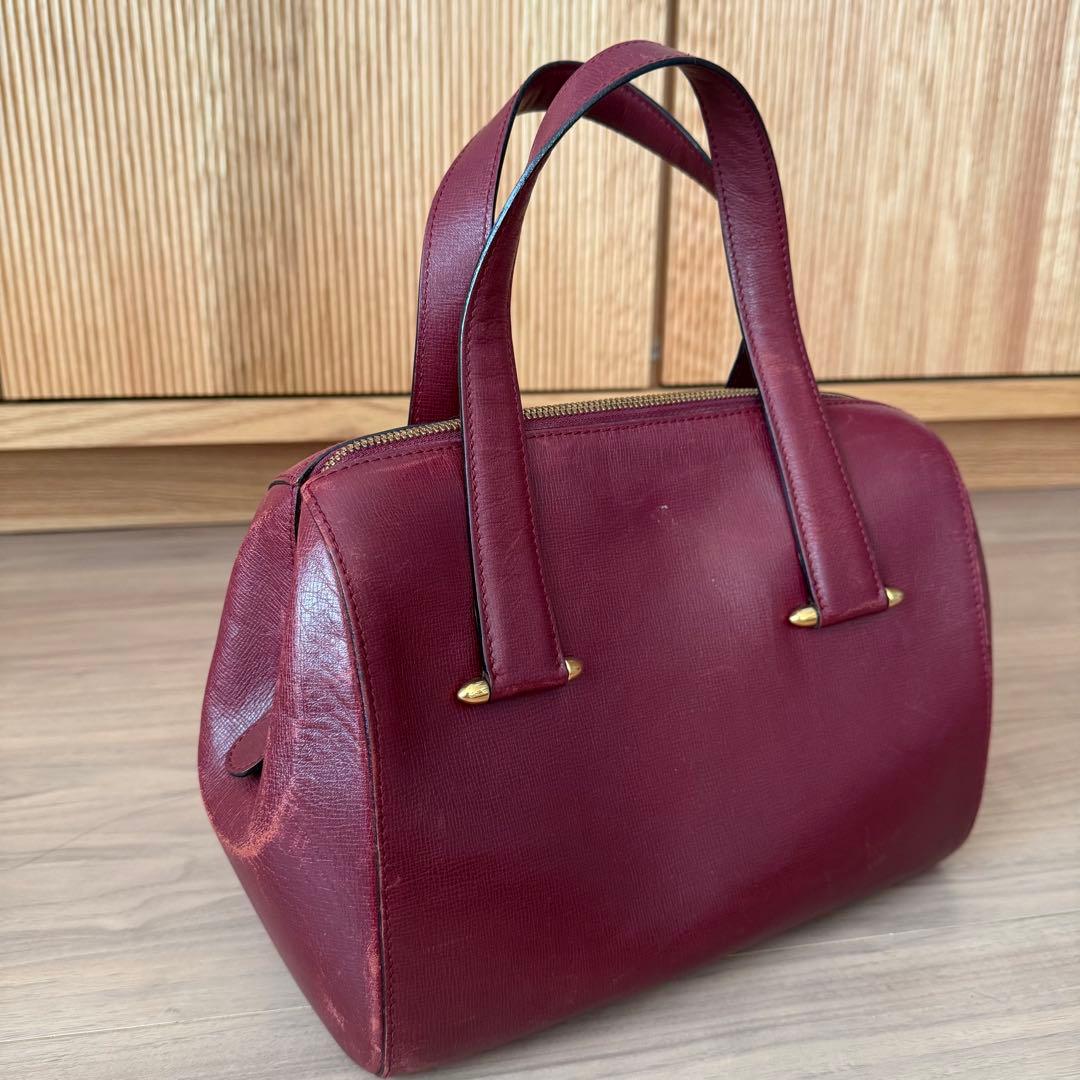 Cartier カルティエ ミニボストンバッグ マストライン ボルドー