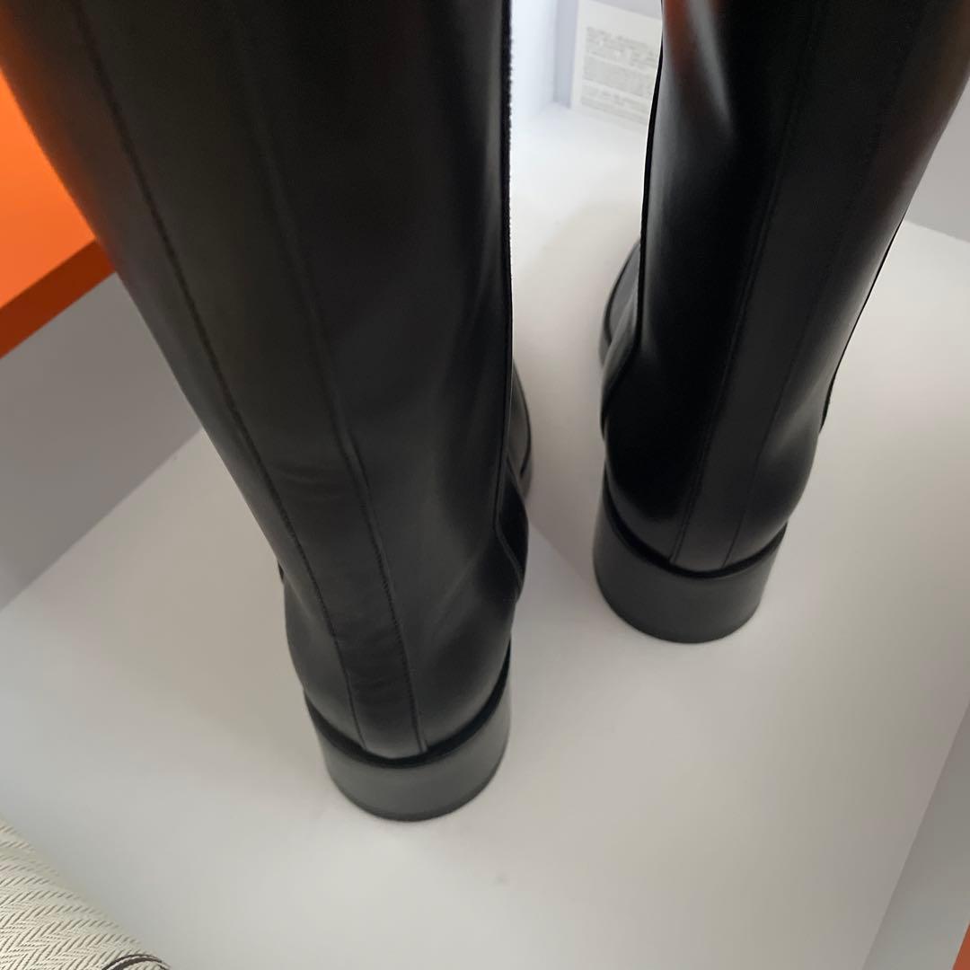 HERMÈS エルメス　ロングブーツ　ホース　未使用　37