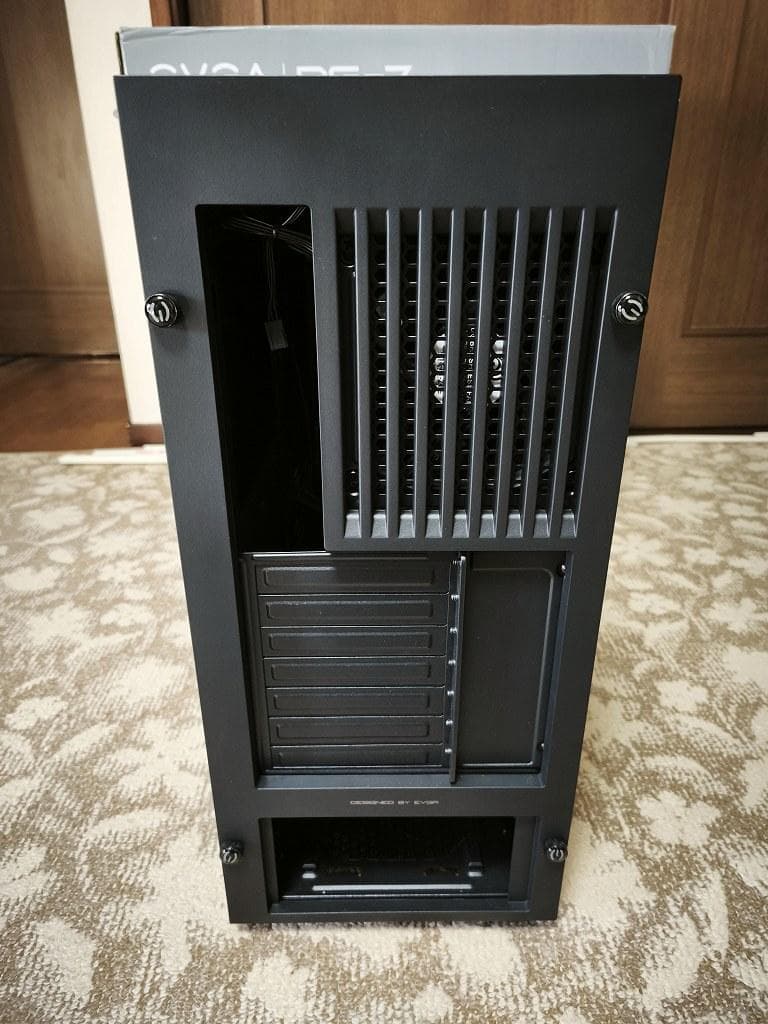 新品 EVGA DG-77 ATXケース 黒 強化ガラスパネル