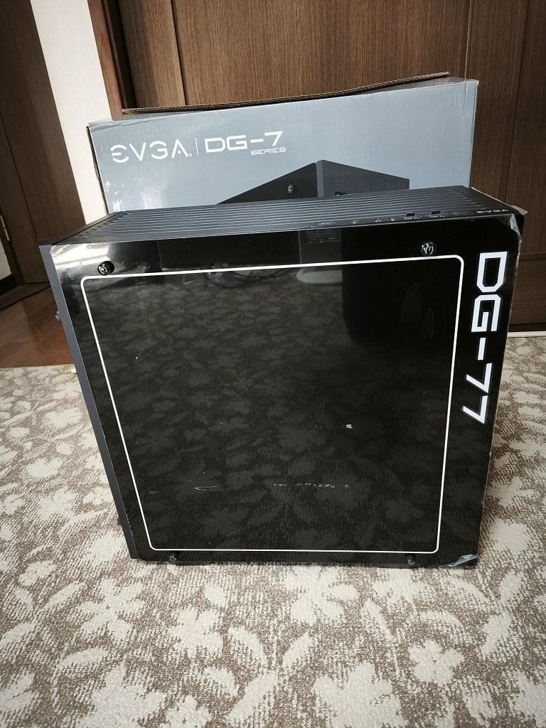 新品 EVGA DG-77 ATXケース 黒 強化ガラスパネル