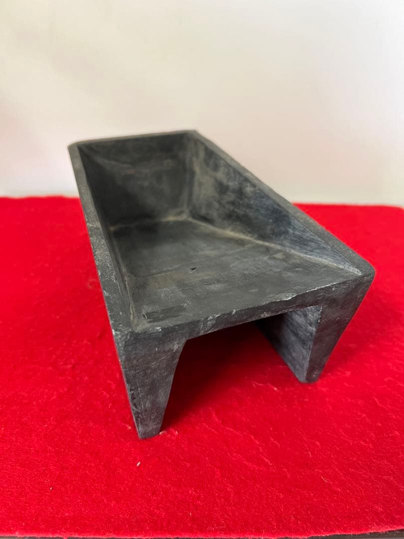 文房具　抄手硯　端溪硯　出土硯　書/C81-0