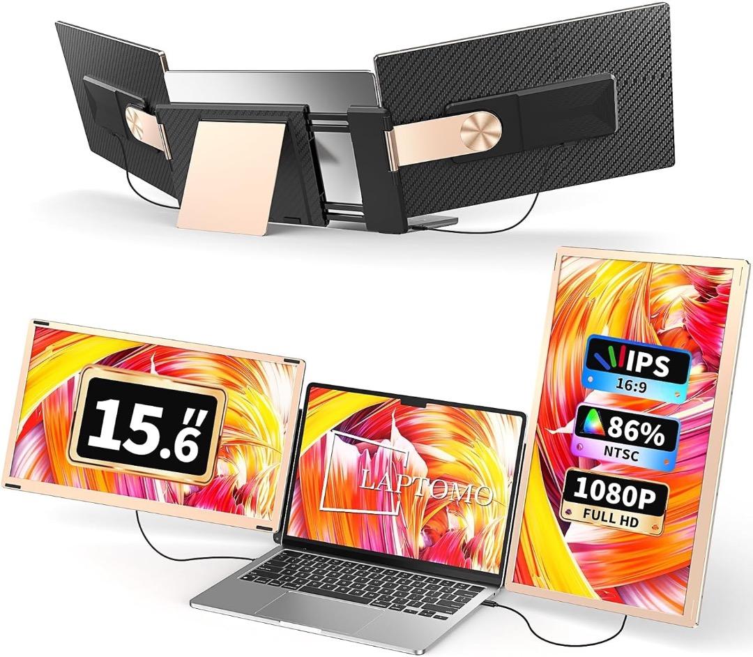 LAPTOMO S6 トリプルポータブルモニター 15.6インチ FHD 美品