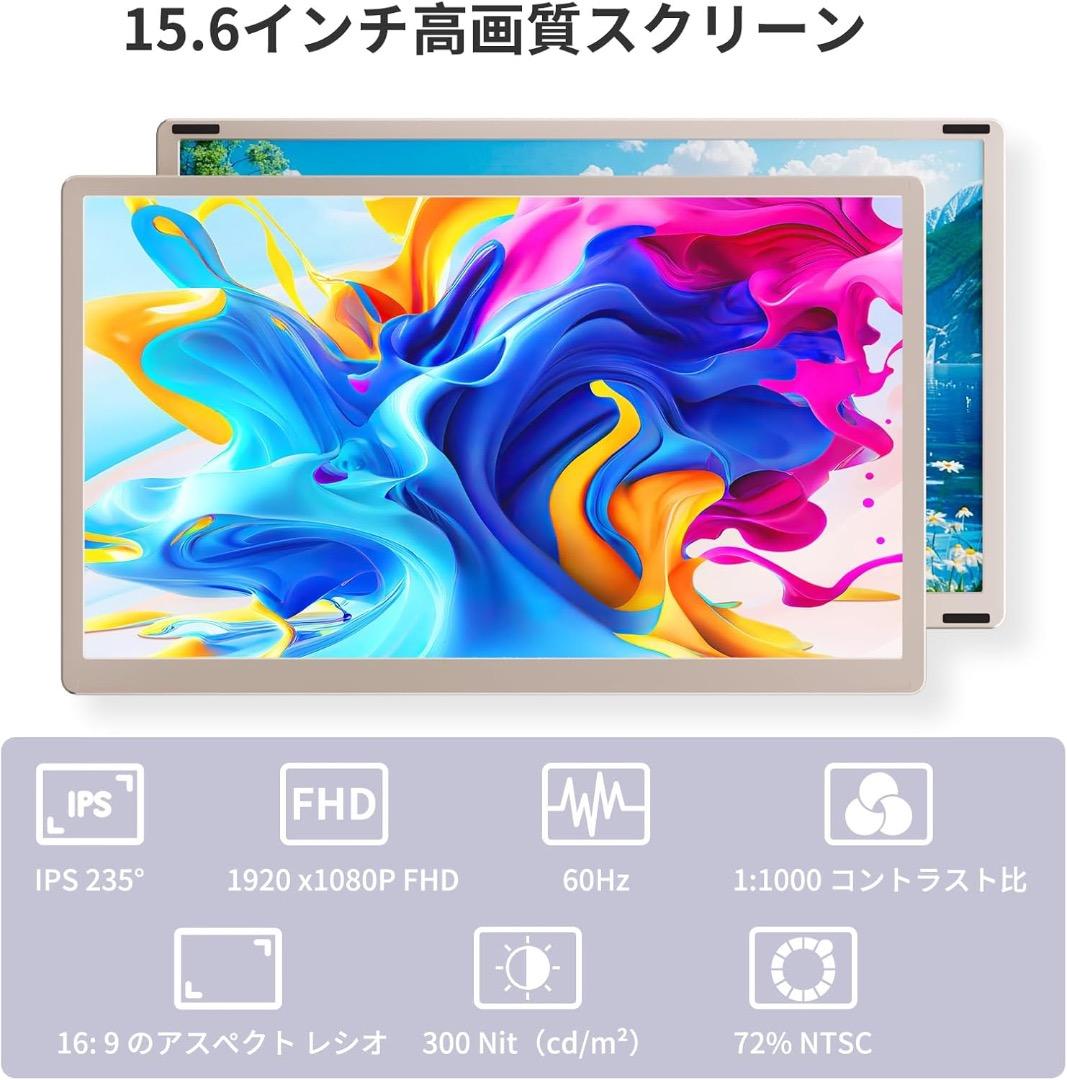 LAPTOMO S6 トリプルポータブルモニター 15.6インチ FHD 美品