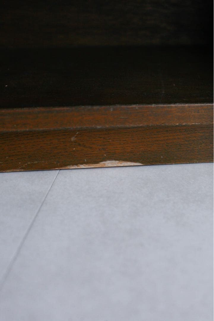 本棚　収納棚　ブックシェルフ キャビネット　ラワン材 古家具　アンティーク家具