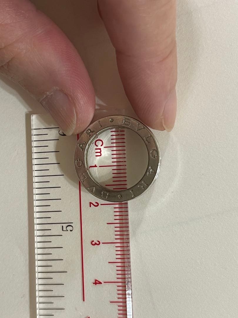 BVLGARI シルバー ロゴリング 専用ボックス付き