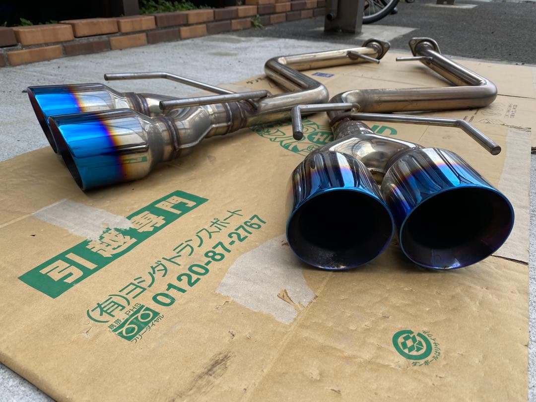 スリーキャッツ製 GSC10 RC350 4本出し 直管 ストレート マフラー