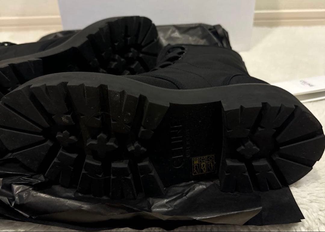 CELINE セリーヌ 345597004C レースアップブーツ トリオンフ