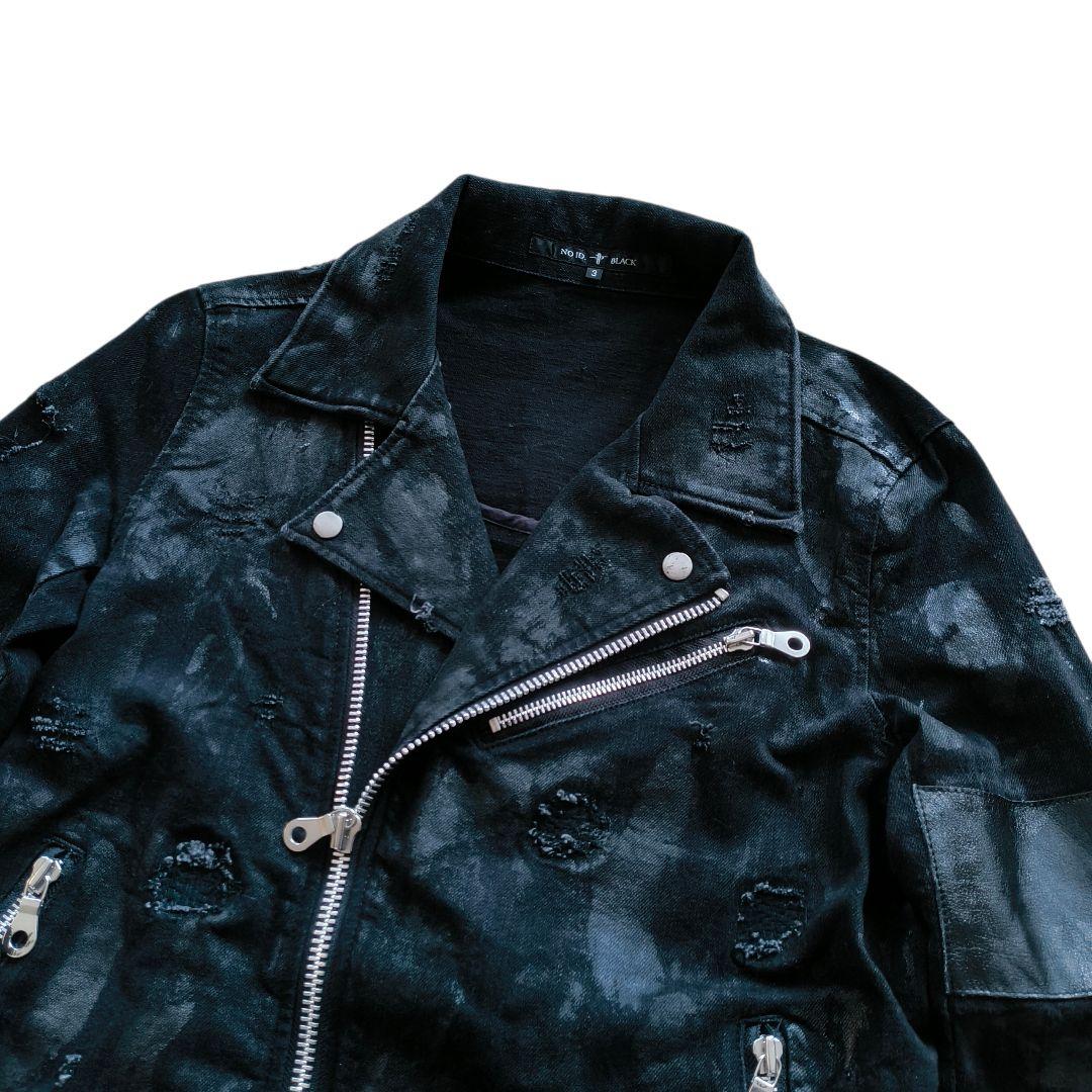 レア✨️NO ID.×OVERDESIGN ストレッチデニム WライダースJKT