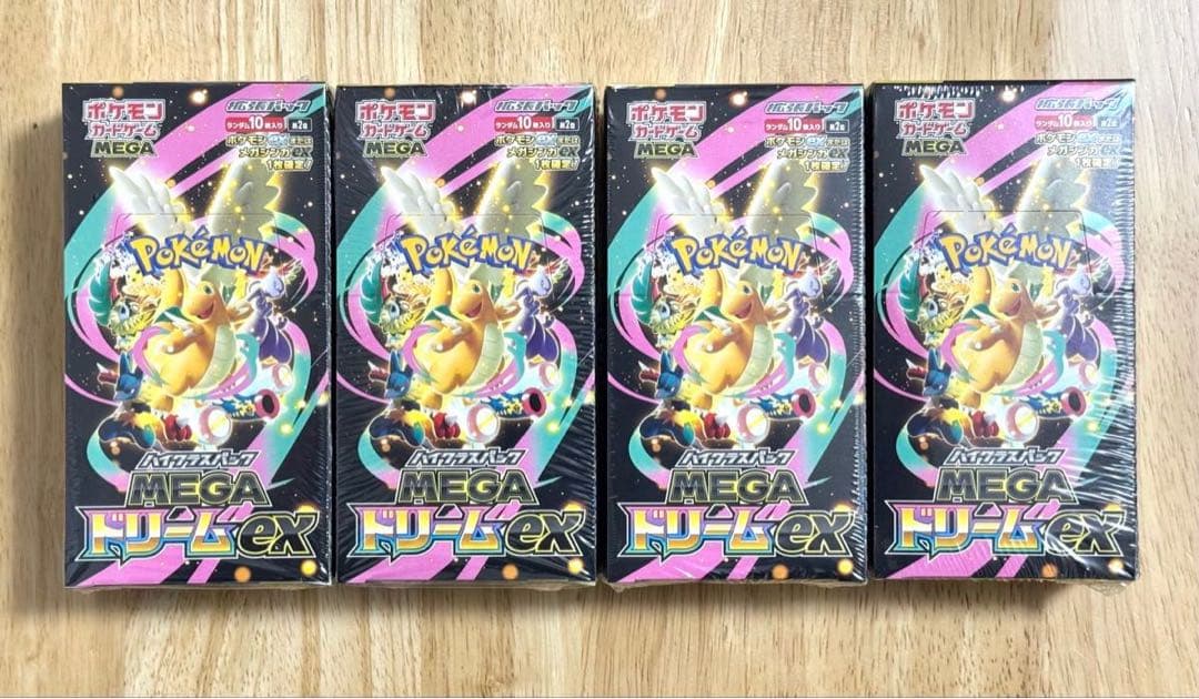 ポケカ　MEGA ドリームex 【新品未開封シュリンク付き】4BOX