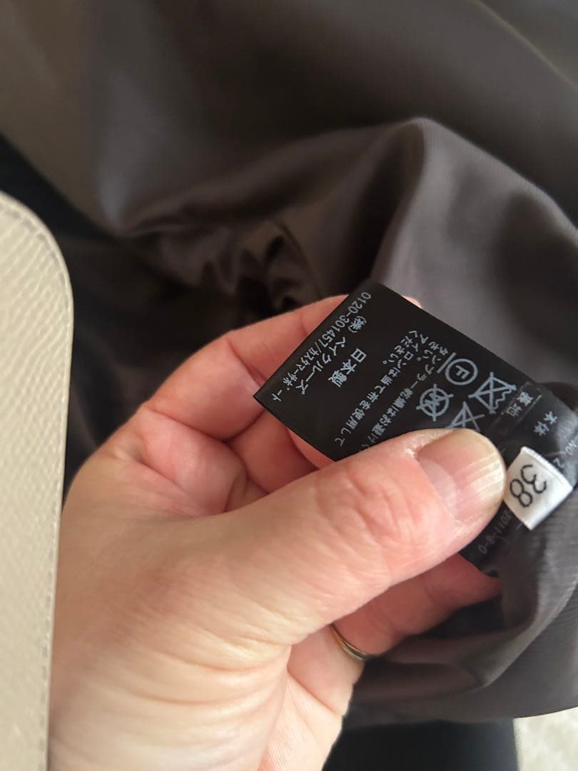 AP STUDIO モッサオーバーフーディコート グレー サイズ38