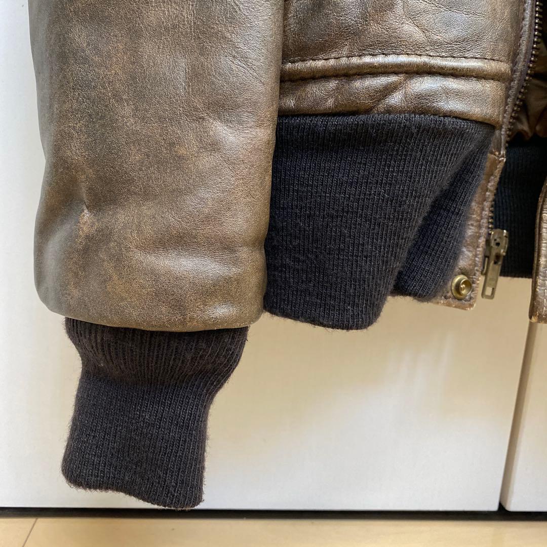 Schott ブラウン レザージャケット　バイクジャケット