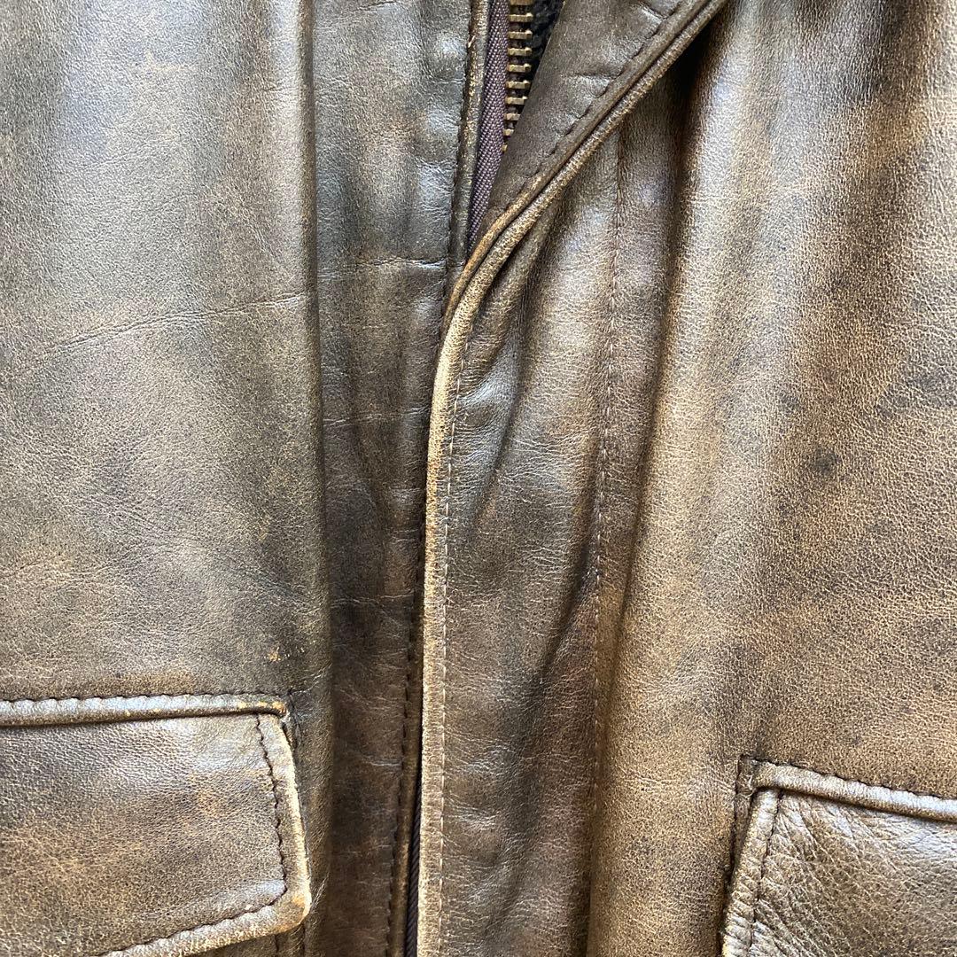 Schott ブラウン レザージャケット　バイクジャケット
