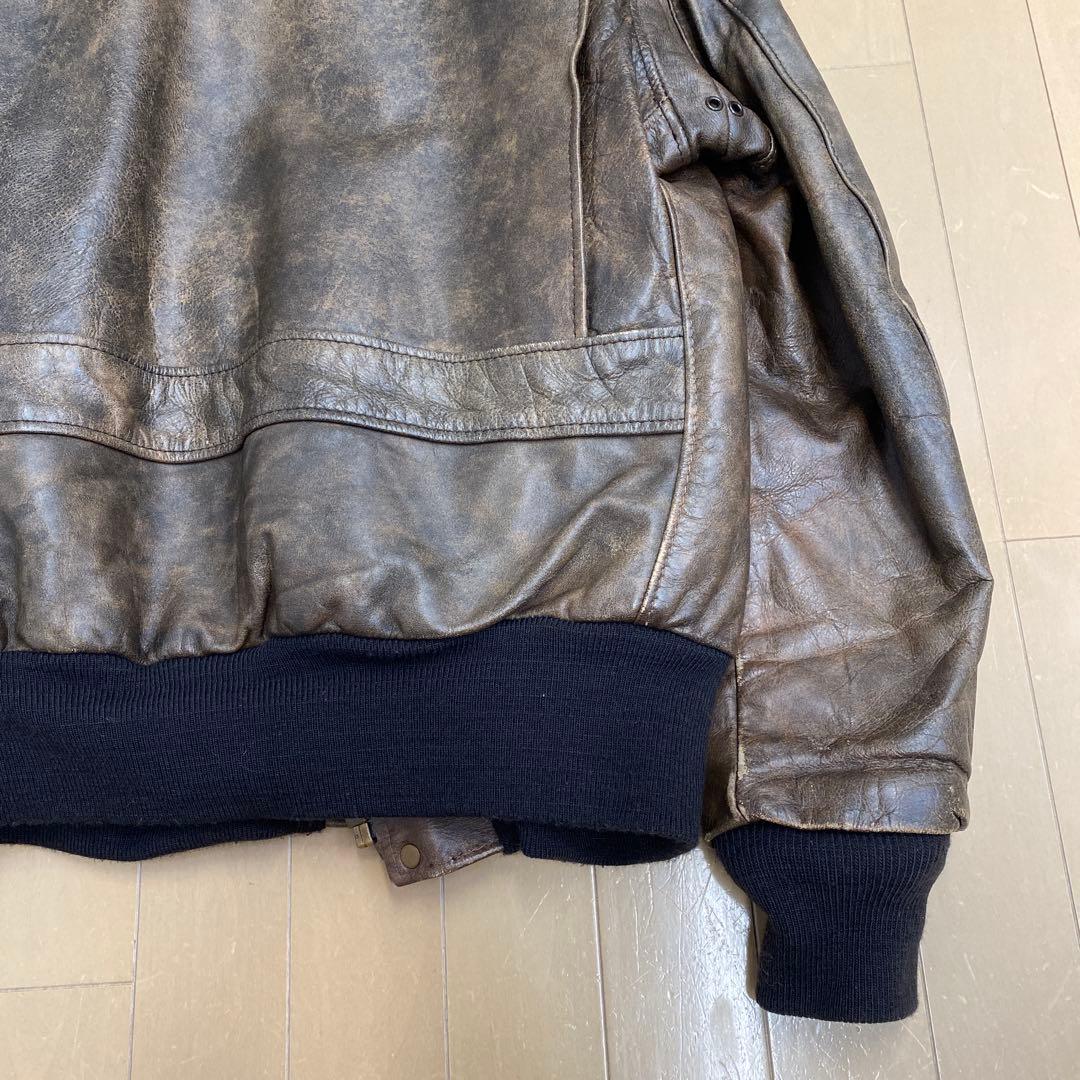 Schott ブラウン レザージャケット　バイクジャケット