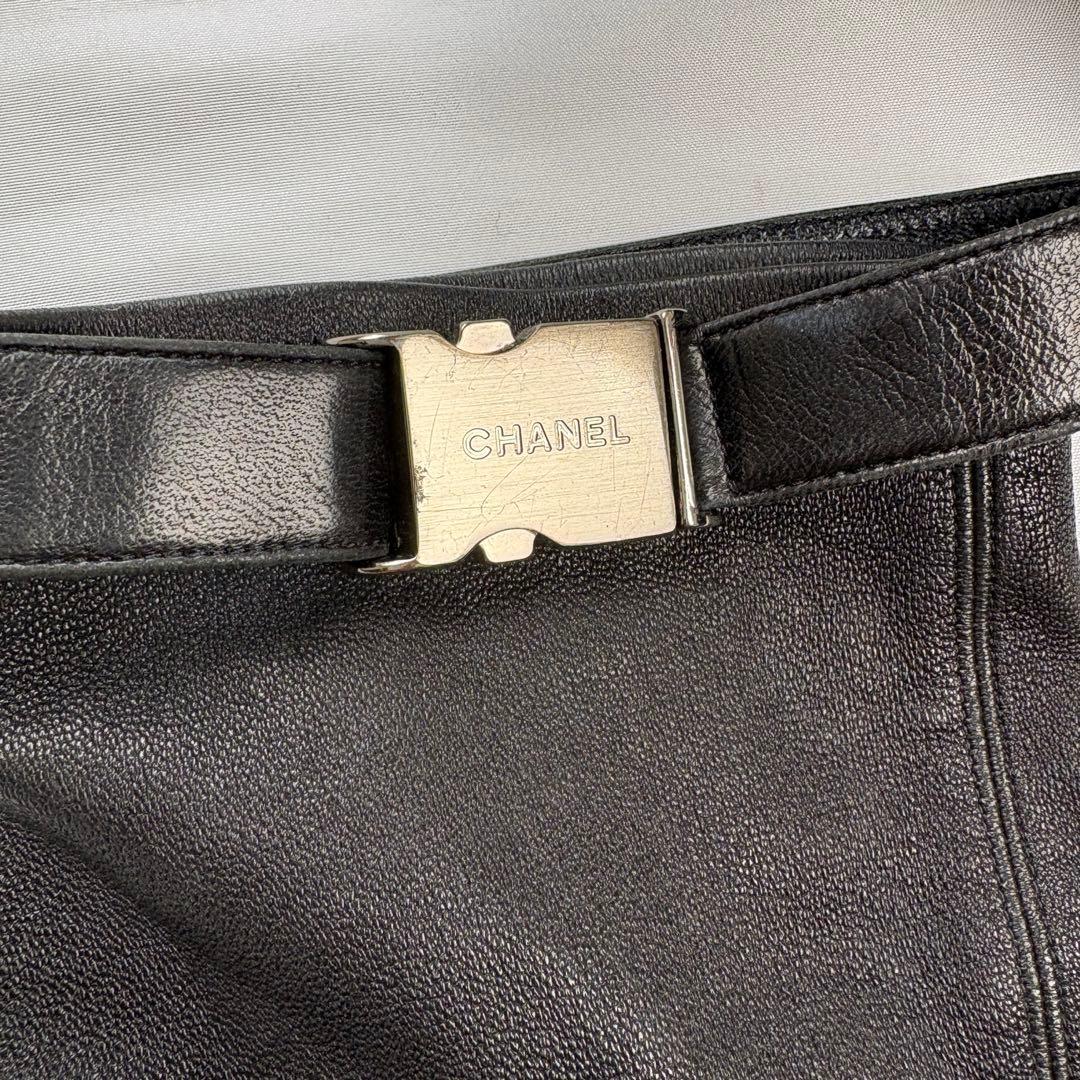 靴 00FW Chanel Knee-High Sock Boots