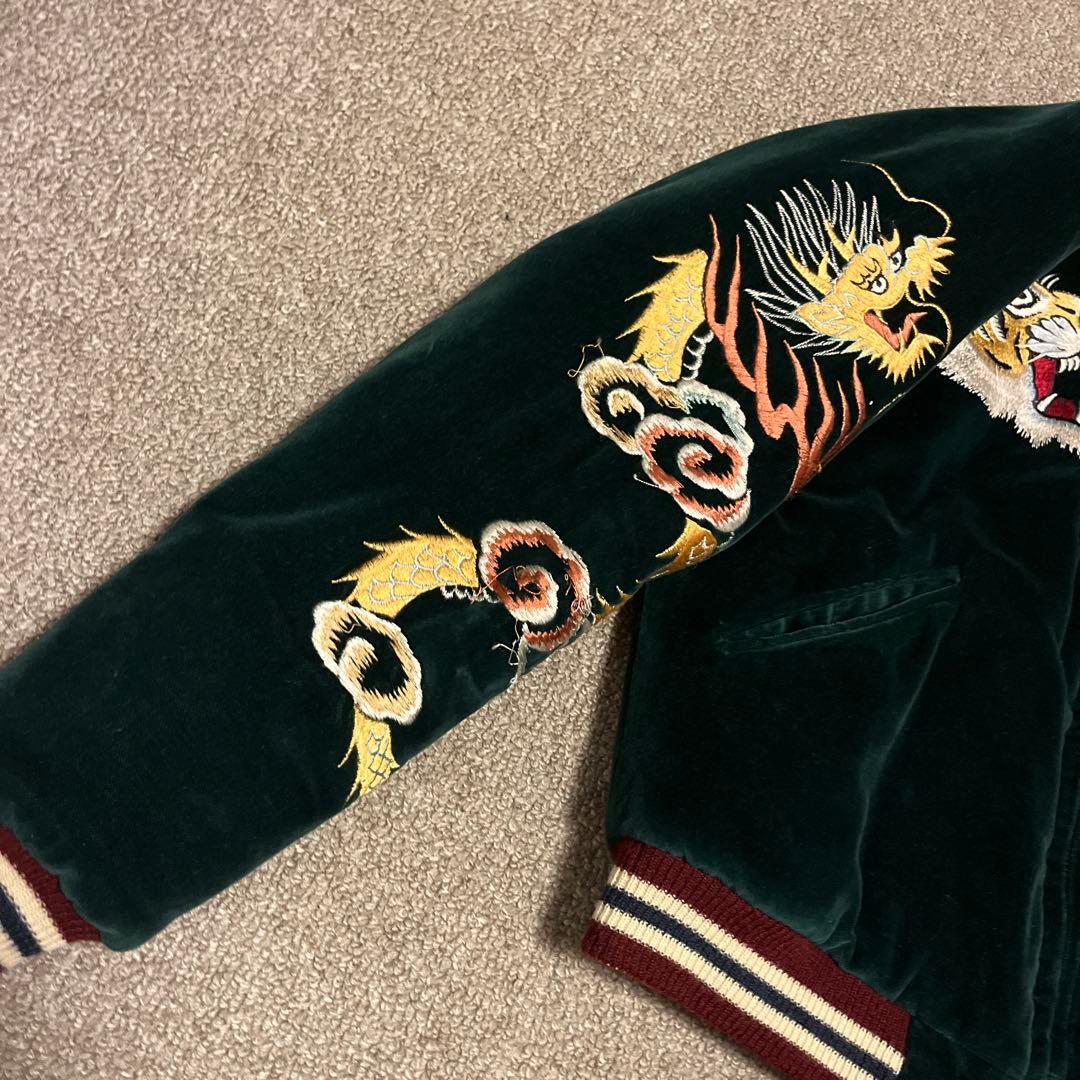 Clover Leaf スカジャン リバーシブル　東洋エンタープライズ　別珍