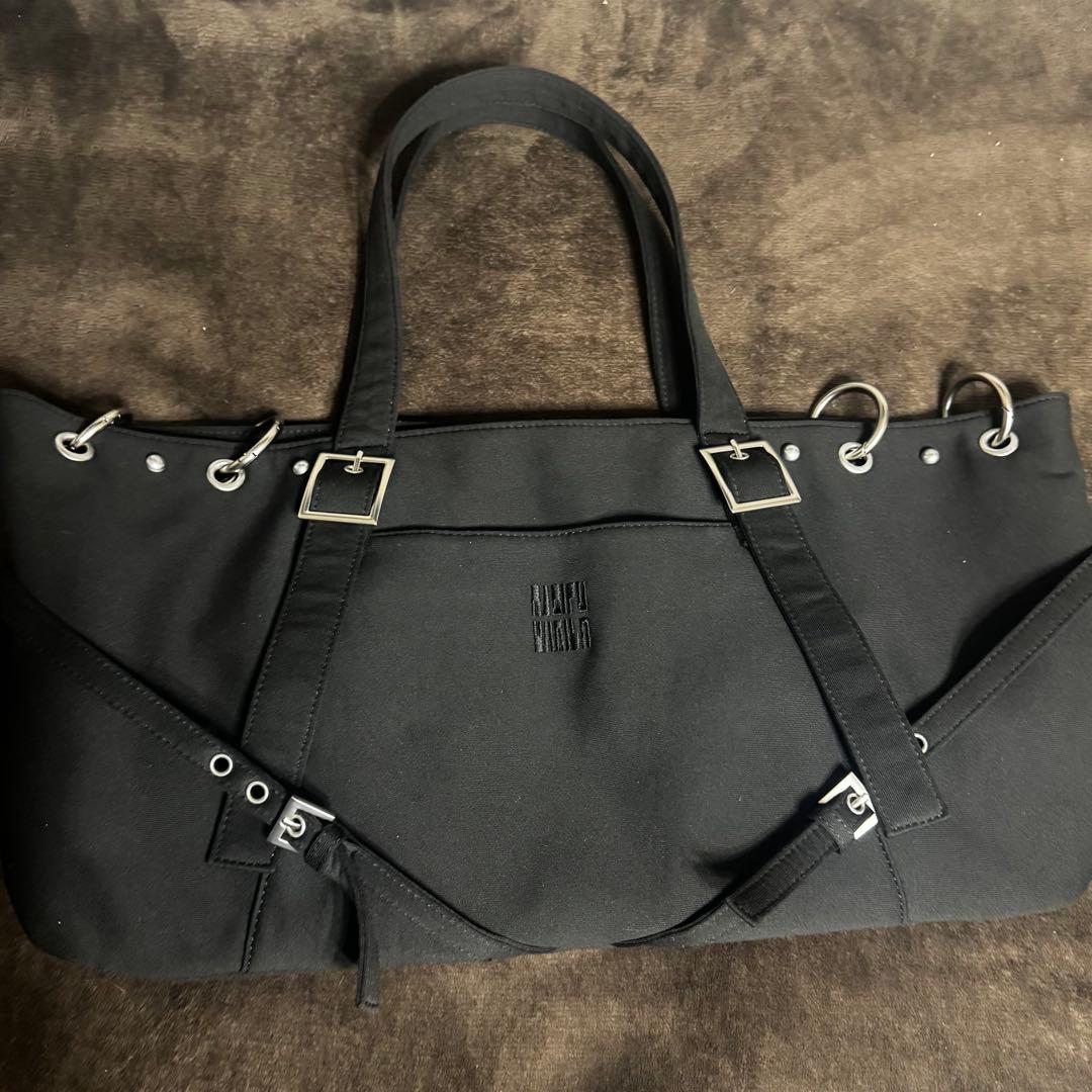 Darich リングスウェットボストンバッグ　ブラック