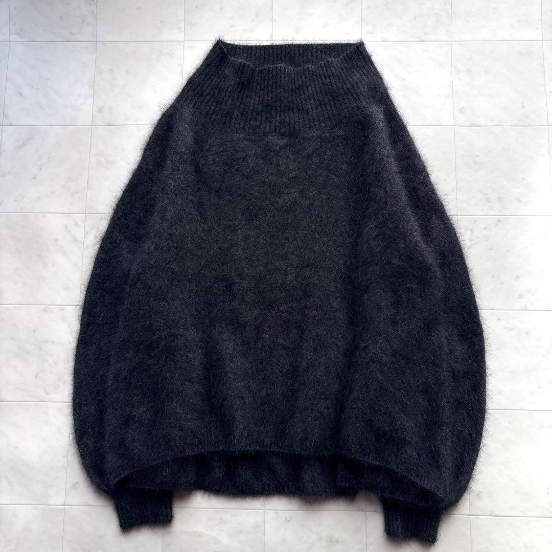 ノーブル 人気 ファーニット オフショル プルオーバー ブラック系 フリー