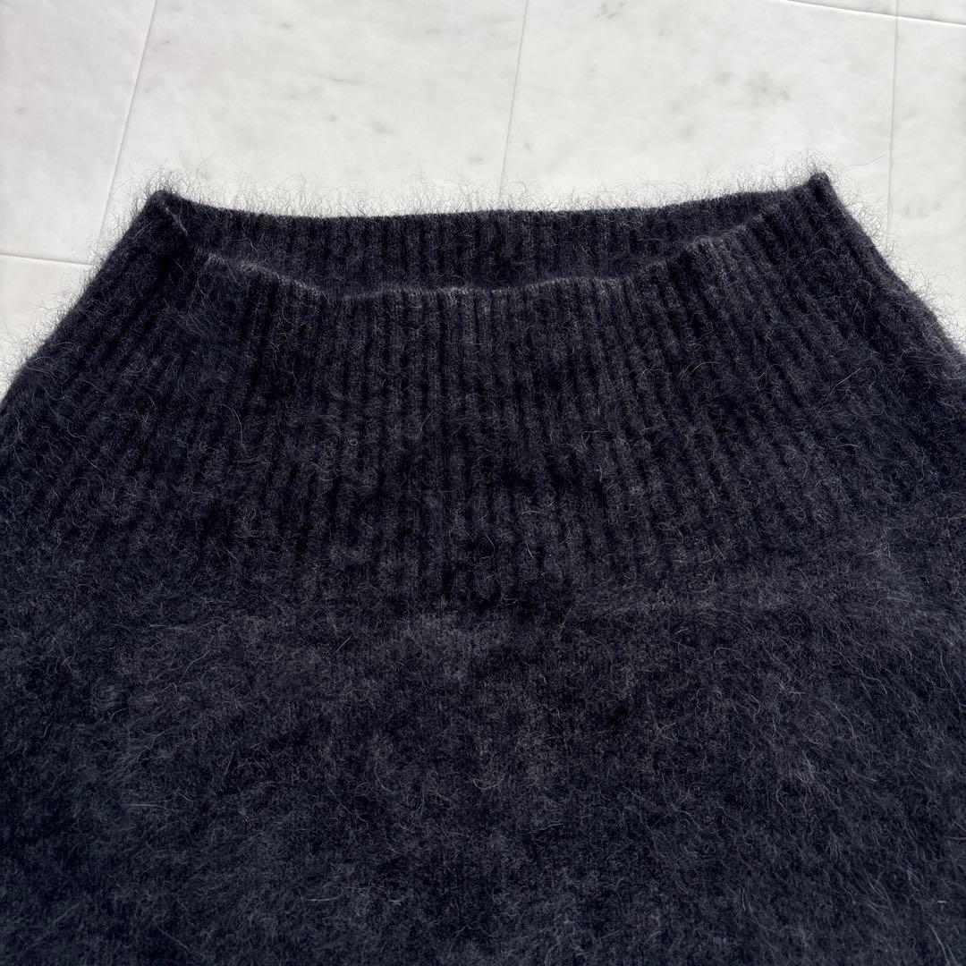 ノーブル 人気 ファーニット オフショル プルオーバー ブラック系 フリー