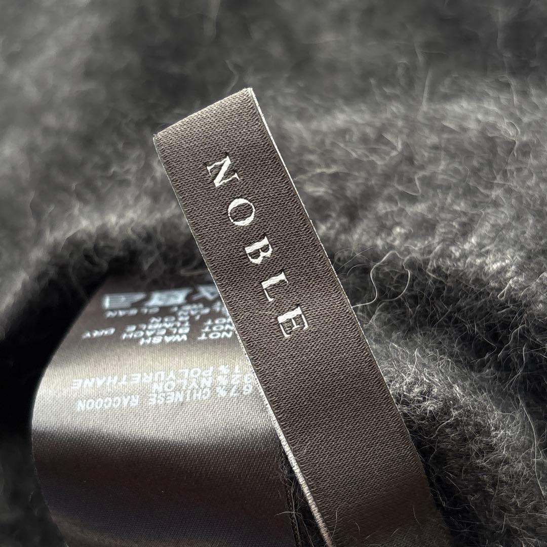 ノーブル 人気 ファーニット オフショル プルオーバー ブラック系 フリー