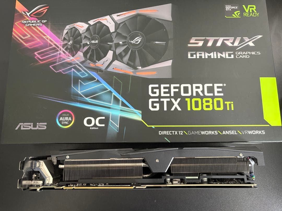 グラフィックボード・グラボ・ビデオカード ROG STRIX GTX1080TI O11G GAMING