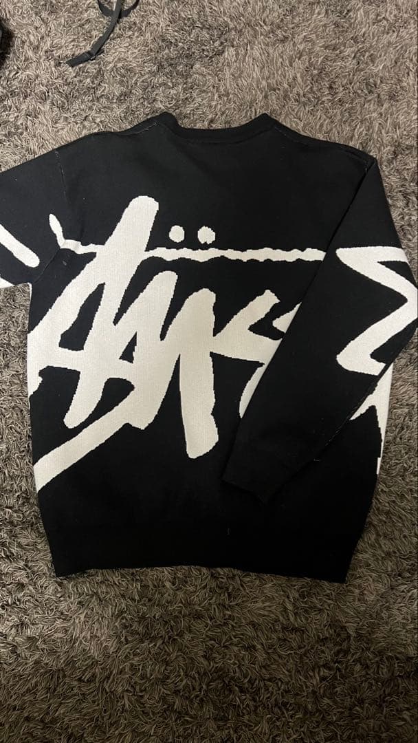 Stussy グラフィックニット ブラック