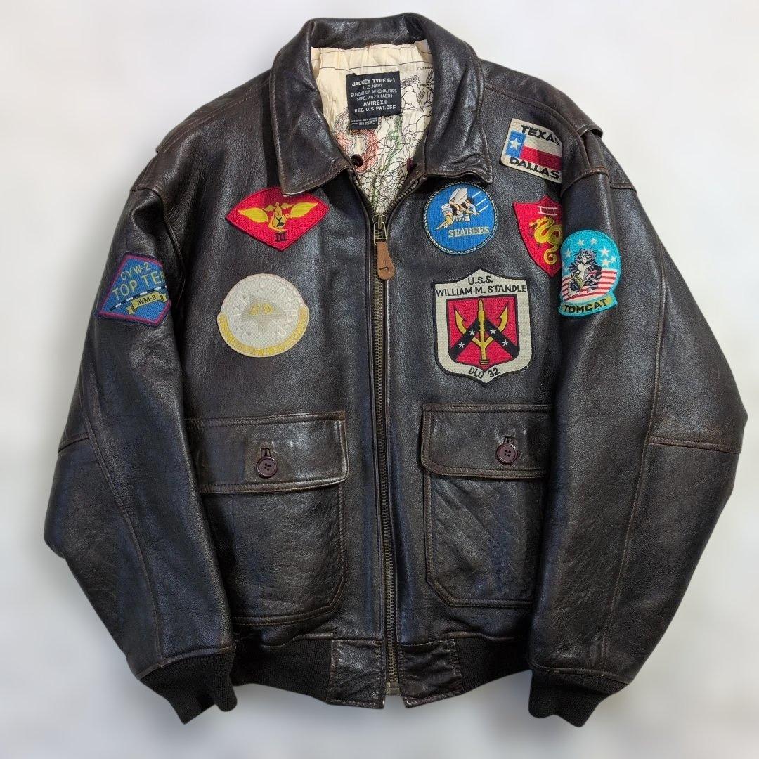 超良品　AVIREX G-1 トップガンモデル M　L-XL相当 フライト