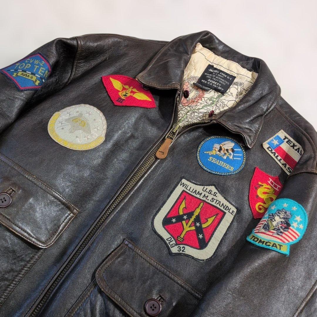 超良品　AVIREX G-1 トップガンモデル M　L-XL相当 フライト