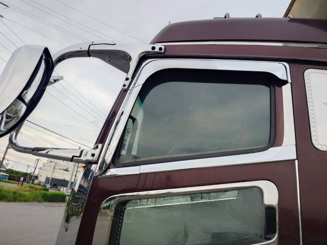 17スーパーグレート等　ハイルーフライン&寝台アッパーモール　鏡面ステンレス