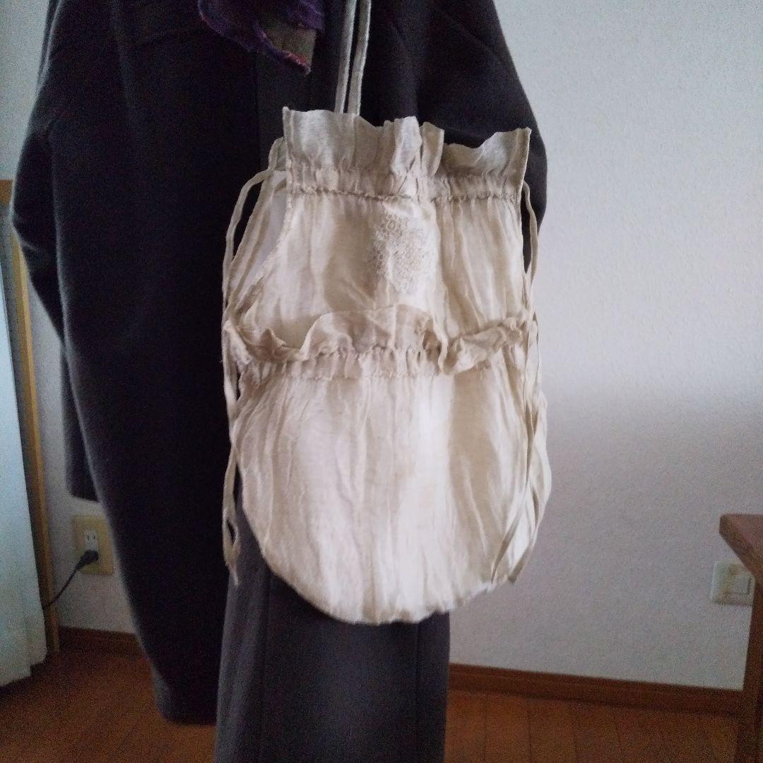 フランスアンティーク素材のシャビーな布バック