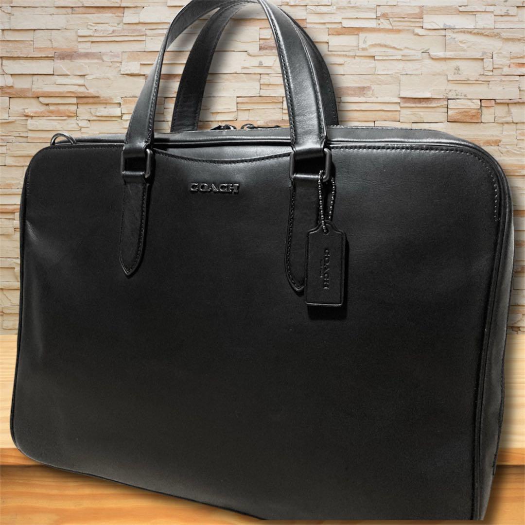 超美品 COACH グラハム C8170 ビジネスバッグ ブリーフケース 黒