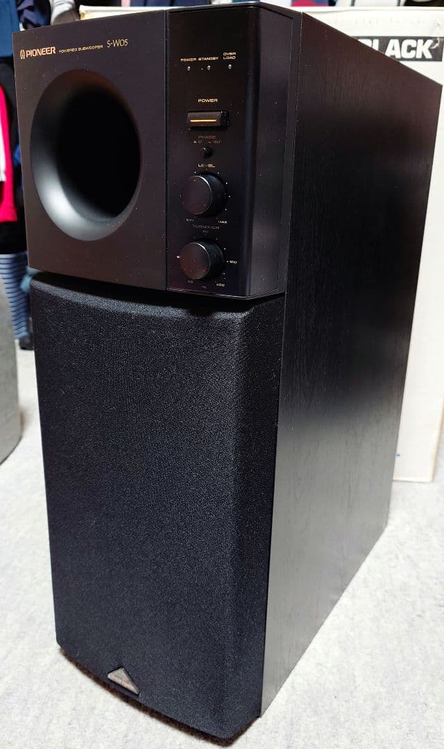 美品 PIONEER サブウーファー S-W05-K ブラック パイオニア