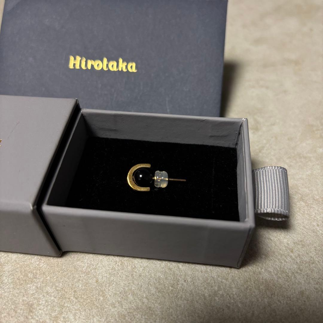 【専用品】Hirotaka BELUGA オニキスピアス Sサイズ ヒロタカ