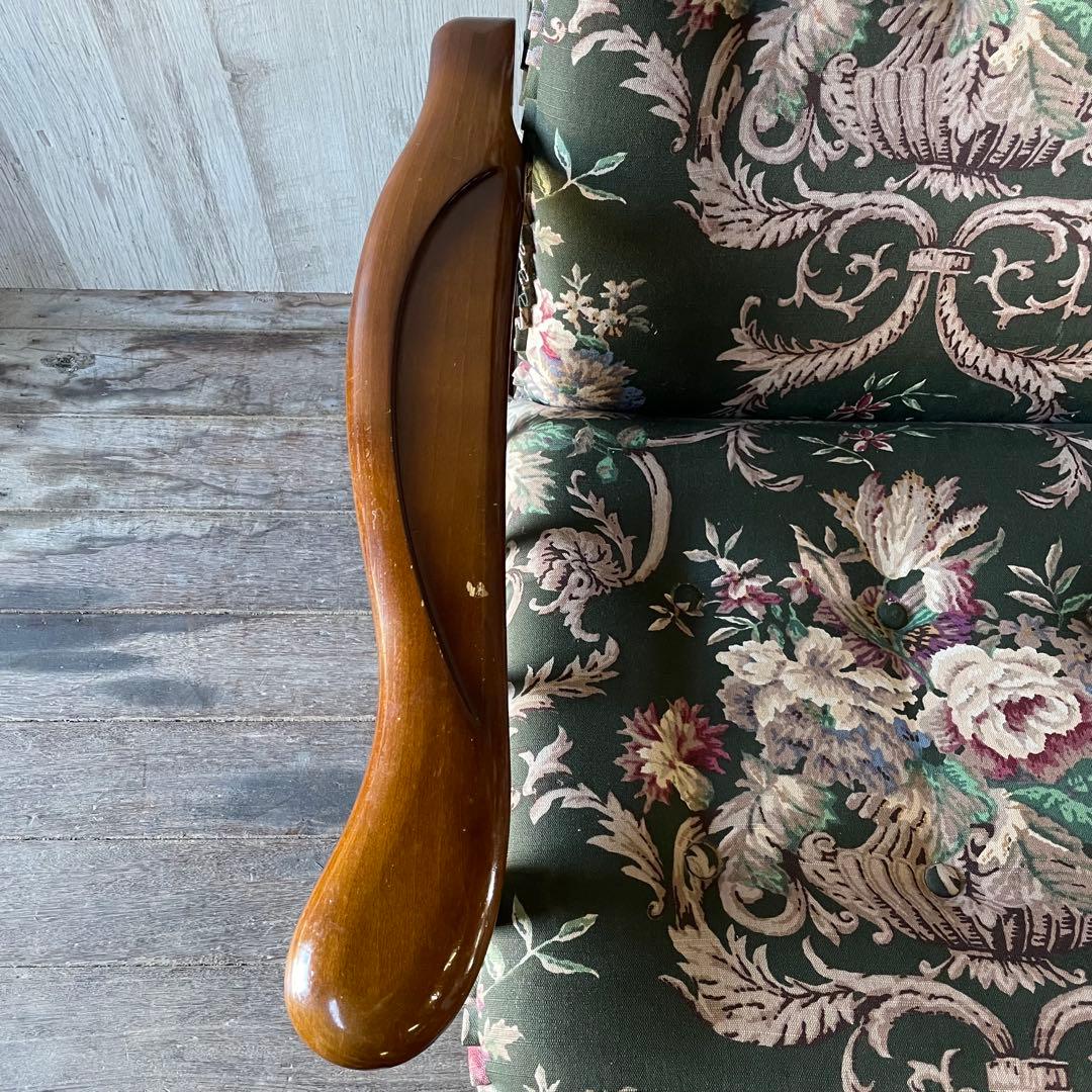 karimoku カリモク コロニアル クラシック花柄 リクライニングソファ