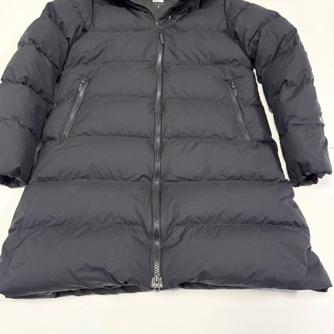 ザノースフェイス ウィンドストッパーダウンシェルコート フード ブラック XL