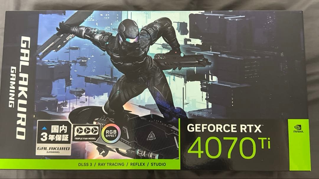 玄人志向 GeForce RTX4070Ti 本体