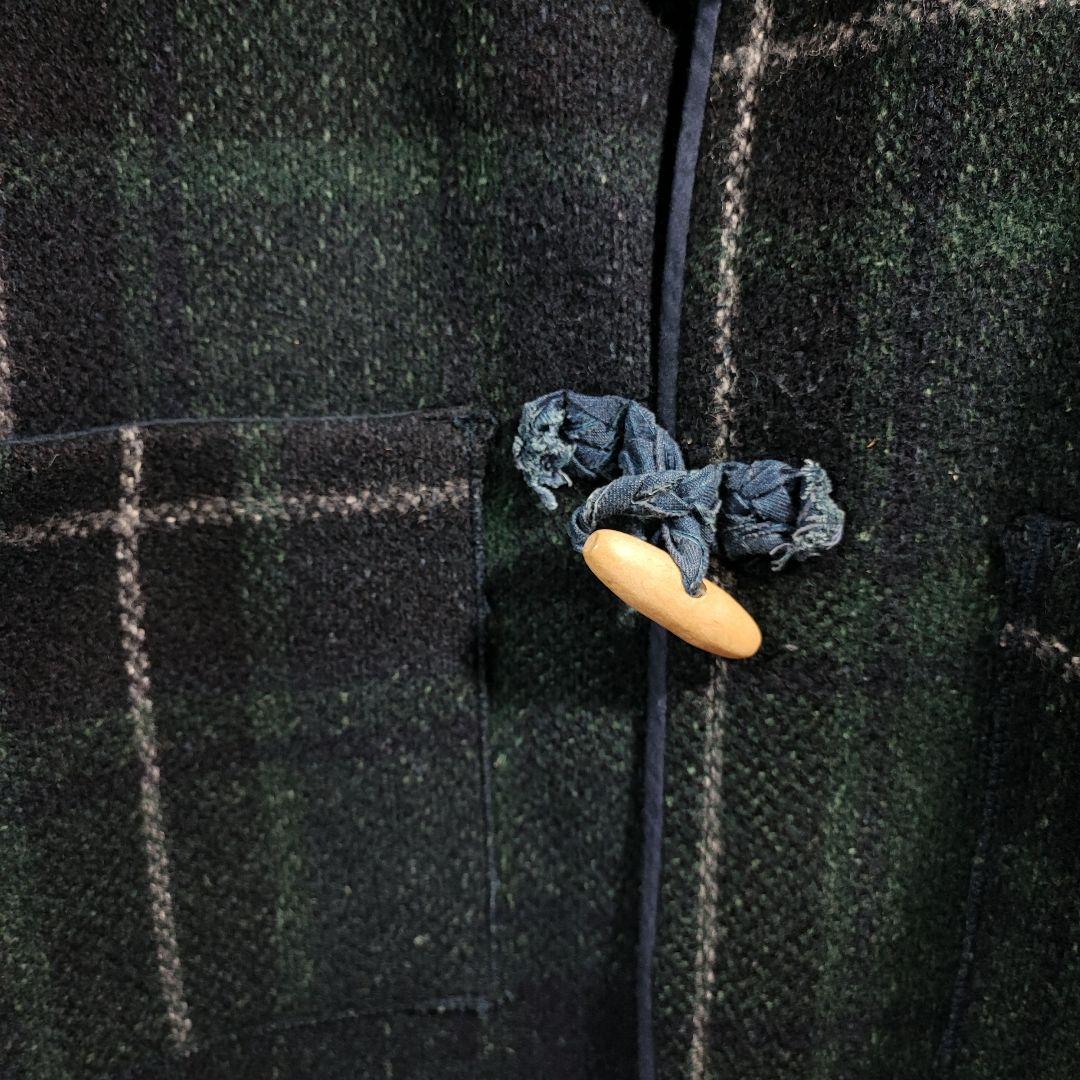 45rpm ダッフルコート チェック柄 ショート丈 サイズ3 Lサイズ