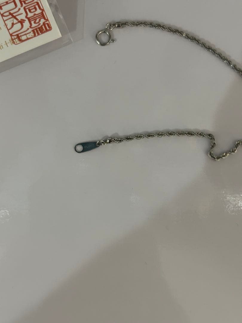 ブレスレット Pt850プラチナ パイプロープ チェーン 幅2mm